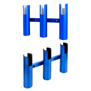3 Tube Aluminum Fishing Rod Stand Quick Rustproof For Outdoor Saltwater Anglers