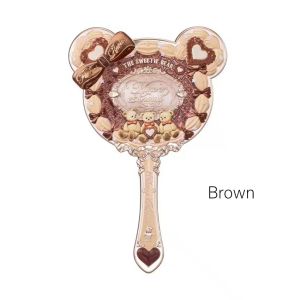 Flower Knows Handheld Makeup Mirror Sweetie Bear Delicate Beauty Makeup Tool Chinese Style Eastern Elements