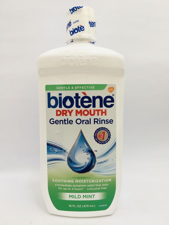 BIOTENE DRY MOUTH GENTLE ORAL RINSE MILD Mint 16 OZ (473 ML) Lazada PH