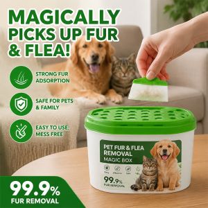 Pet Hair & Odor Remover Box Flea Control for Cats Dogs Home Deodorizer