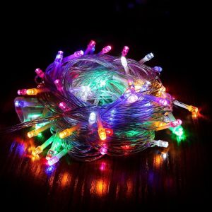 Combo 5 Dây Đèn Led Bóng Bi Nhiều Màu Trang Trí Tết Noel 20 Bóng Dây Dài 5 Mét