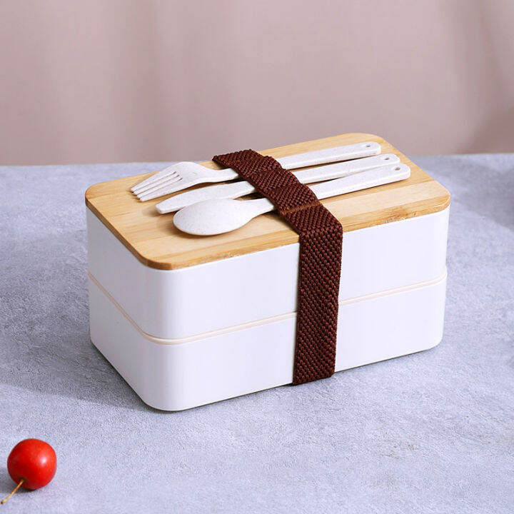 Bento Box 2 Tiers Lunch Box 1200ML Food Containers Microwave Dishwasher ...