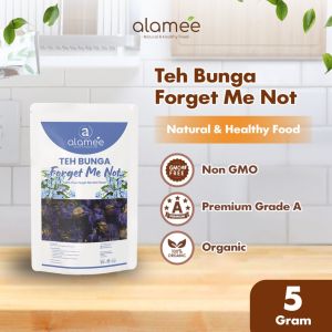 ALAMEE Teh Bunga Forget Me Not Flower Tea Organik Kering Dried Alami Teh Herbal Asli 5 Gr