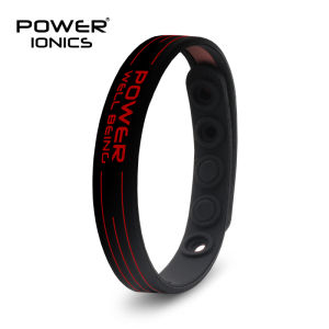 【FDA Registration】Power Ionics bio health benifits ion balance power therapy silicone sports choker tourmaline germanium wristband bracelet