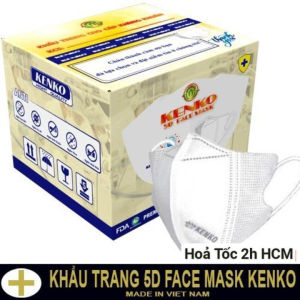 Thùng 300C Khẩu Trang 5D Kenko Kháng Khuẩn Khẩu Trang 3 Lớp Kháng Khuẩn
