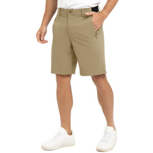Mens Quick Dry Golf Shorts Stretch Casual Business Shorts Breathable Lightweight Elastic Waist Comfortable Performance Outdoor