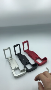 มือจับที่จับกล้องอลูมิเนียมรูปตัว L พร้อมการปล่อยที่รวดเร็วสำหรับกล้องดิจิตอล X-H1น้ำหนักเบา