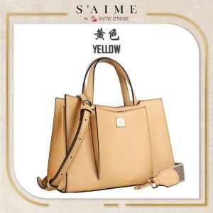 [PRE-ORDER] SAIME | Synthetic Leather Hand Carry Tote Bag (ETA:2023-11-25)