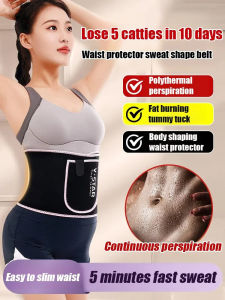 🔥 Waist Trainer/ Belt/Shapewear Pants/Waist Cincher/Sweat Waist Belt/Effective Ab Control/Colorful Options/Double Sweat/Upgraded Heat Layer [Lose 5 Pounds in 10 Days] Waist Support and  Belt