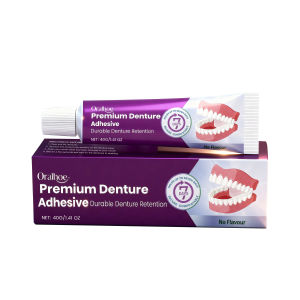 Oralhoe Denture adhesive Strong and stable to prevent loosening Suitable for daily eating and wearing Suitable for denture wearers