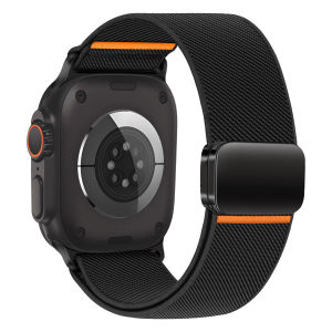 3PCS Magnetic Straps for Smart Watch Ultra 2 Band 49mm 46mm 45mm 42mm Elastic Nylon Loop Bracelet IWatch Series 10 9 8 7 SE 44mm
