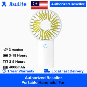 Jisulife 3 Speed Wind Portable Rechargeble 4000mAh Handheld Fan for Home Office Travel Outdoor Indoor Activity Concert F2B