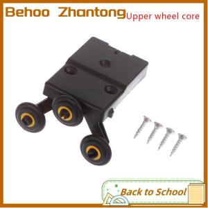 Behoo Sliding Wardrobe Door Part Top bottom Down Wheels Runner Guides Kit Side-mounted Hanging Sliding Pulley Open Wheel For Cabinet