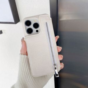 HOCE Flip zipper Card Slot Wallet Phone Case for iPhone 16 11 12 13 14 15 Pro Max 15Plus 14Plus 13mini 12mini X XS xr 6/7/8plus with mirror Denim Cover Cases