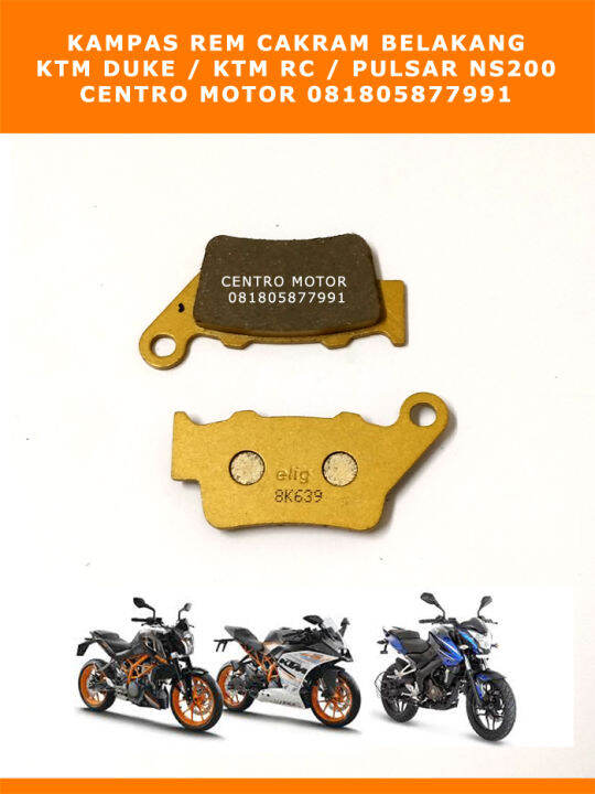 Elig Em Kampas Rem Ktm Duke Rc Pulsar Ns Belakang Elig Brake Experts Lazada Indonesia