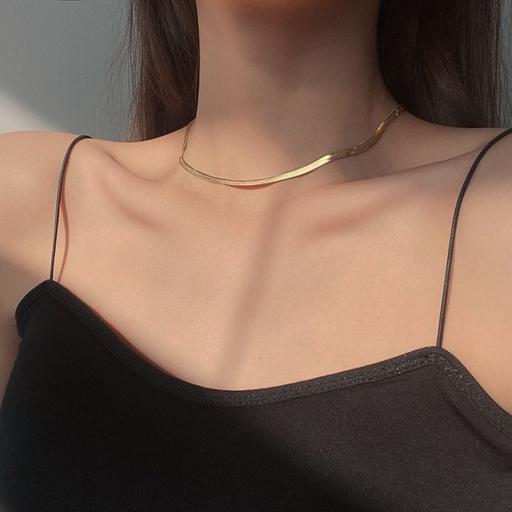 Cutewomen2020]Gold Snake Bone Chain Choker Necklace Women Sexy