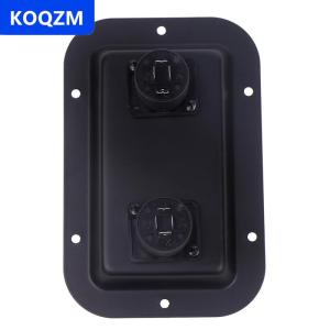 [COD] KOQZM Tấm ổ cắm Hộp nối Clip Guitar kép lớn cho PA Tủ loa ổ cắm Hộp nối Clip phụ kiện