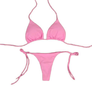 🦋 ZLT เสื้อชั้นในบิกินี่สุดเซ็กซี่ แบบสายผูกคล้องคอ B-107 บิกินี่ผู้หญิง ผ้านุ่มใส่สบาย ถอดฟองน้ำได้ใส่สบาย