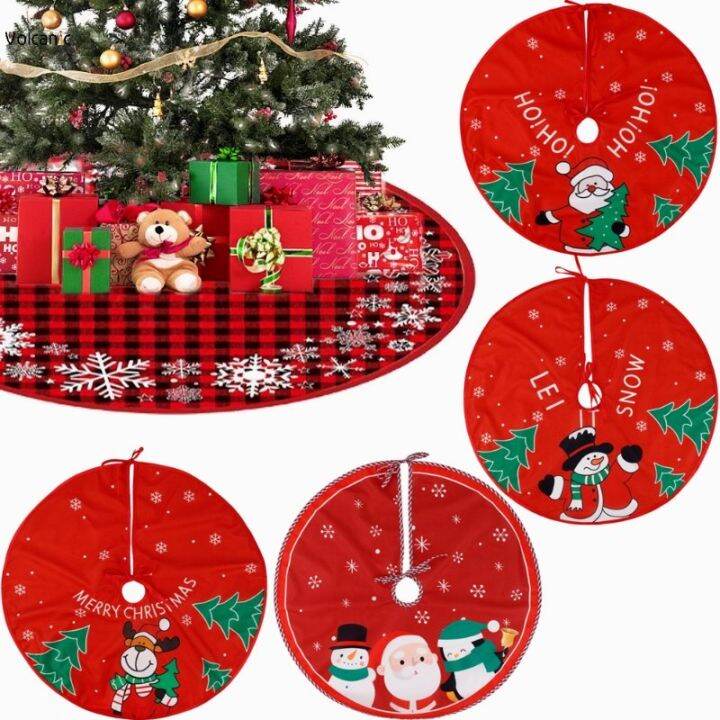 Red Christmas Tree Skirts Santa Claus Elk Pattern Round Xmas Carpet For   28f7e7a42412f122f50e801b1e5e22c3  720x720q80 