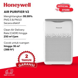 Honeywell Air Purifier for Home 4 Stage Filtration Covers 36 m² High Efficiency Pre-Filter H13 HEPA Filter Activated Carbon Filter Removes 99.99% Pollutants & Micro Allergens - Air touch V2