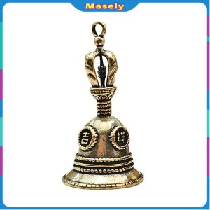Masely Brass Bell Handicraft Vajra Bells Pendant Pure Copper Auspicious Copper Key Chain Gift