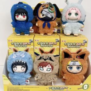 Naruto Shippuden Cute Beast Party Series Vinyl Plush Doll Blind Box Action Figures Bag Pendant Keychain Gift