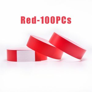 100PCs/Bag Colorful Waterproof Wrist Band Disposable Event Wristband Sticky Concert Resort Tickets