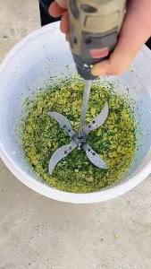DIY Electric Drill Forage Chopper Kit Stainless Steel Vegetable Grass Cutter Shredder for Farm