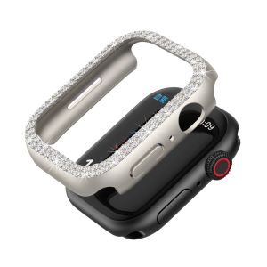 Case Cover Pelindung Apple Iwatch Seri 8/7 45mm Ultra Iw8 S8 Bertabur Berlian Kualitas Tinggi Melindungi Penuh