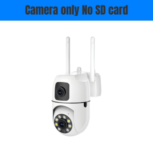 【Free 4G sim card】 Dual Lens 4G SIM Solar CCTV camera Connect To Cellphone Outdoor 4K HD Auto Tracking PTZ IP Camera No Needed WiFi Camera With Big Speaker Support Two-way Voice Intercom