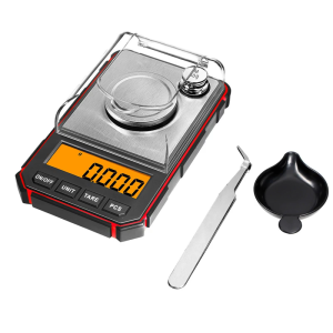 Electronic Digital Pocket Scale 50g 0.001g Precisions Weighing LCD Backlit Display For Gold Herb Baking Kitchen Scales