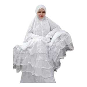 Mukena Potongan Berlengan Terbaru Bahan Rayon Premium Jumbo Untuk Haji Umroh