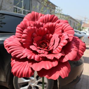 CRUSHES 40/50cm Artificial Peony Window Display Giant Fake Flowers PE Simulation Peony Flower Photo Props