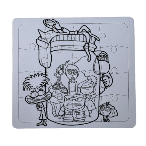 Kids Children DIY Colouring Art Cartoon Jgsaw Puzzle 儿童涂颜色拼图