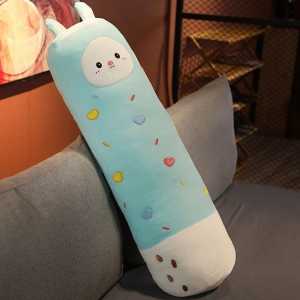 Bantal Guling Kucing Lying JUMBO 100cm Bahan Plush Premium