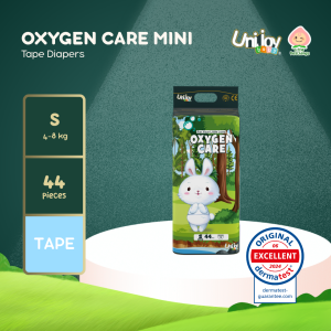 Unijoy Oxygen Care Tape Diaper Ultra Thin & Absorbent Mini Pack - Small 44 pads