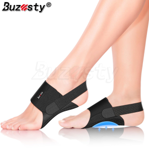 Buzesty 1 Pair Arch Support for Plantar Fasciitis Relief: Upgraded Non-Slip Wearable Arch Support Inserts w/Built-in Orthotics - Adjustable Brace w/Gel Pads for Flat Feet High & Fallen Arch for Women