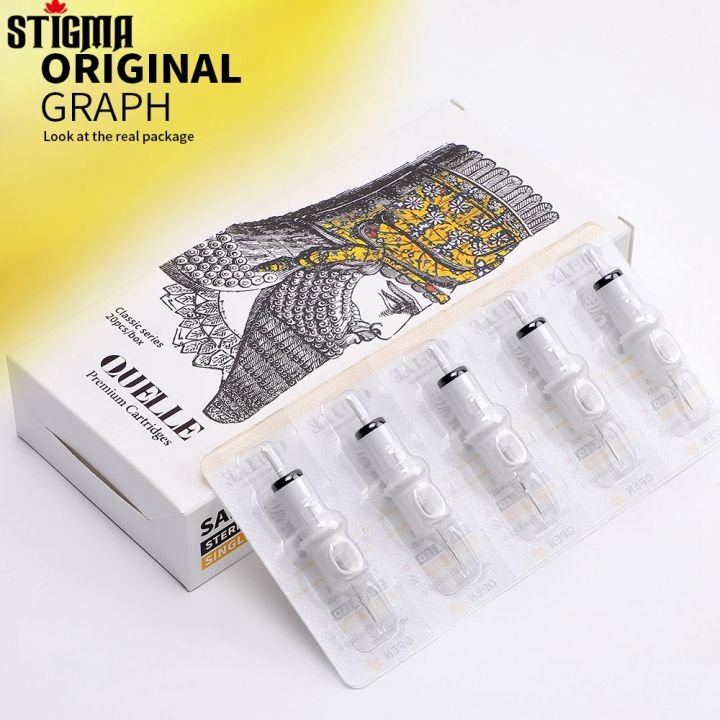 Stigma 20pcsbox Tattoo Cartridge Needles 3rl 5rl 7rl 14rl Premium With Soft Membrane Complete 