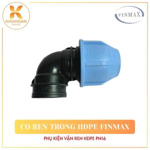 Co Ren Trong HDPE Finmax Co Vặn Ren Ống Tưới HDPE Phi 32/34 40/42 50/49 63/60 NPP Khởi Hoàn