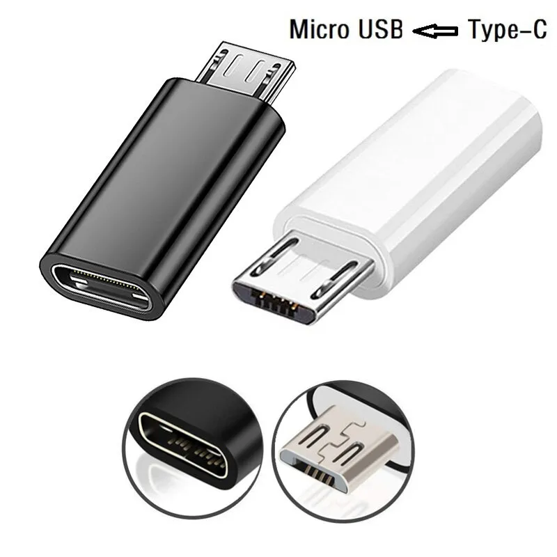 USB OTG Charger Adapter Micro USB To Type C/Type C To Micro USB