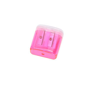 Double Hole Pencil Sharpener Manual Mechanical Pencil Sharpener Hole School Supplies Pink/Blue (10/20pcs)