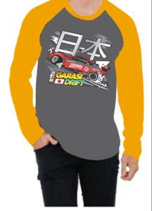 KAOS RAGLAN PRIA MOBIL DTF \ KAOS RAGLAN PRIA LENGAN PANJANG ATASAN PRIA / KAOS MURAH / KAOS DISTRO / KAOS SIMPLE / T-SHIRT PRIA