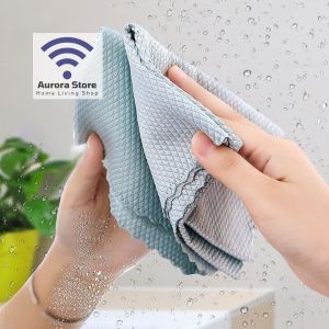 Kain Lap Dapur Kain Lap Anti Minyak Kain Lap Kaca Mobil Hand Towel Kain Lap Scale Fish Serbaguna Anti Bakteri