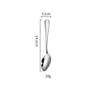 Stainless Steel Coffee Spoon Mini Coffee Spoon 4.7 Inch Dessert Spoon Teaspoon Coffee Shop Supplies Dessert Spoon Children and Students Eating Spoons