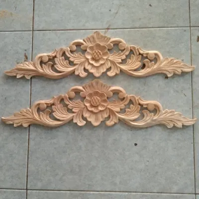 ukiran ornamen tempel lemari kayu mahoni 60x15 CSN2237