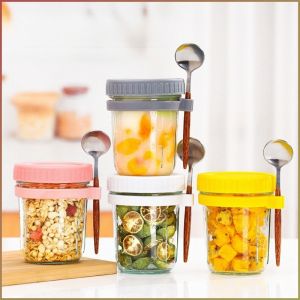 แก้วสลัด หนาขึ้น ช้อนพร้อมฝาปิดแบบพกพา ทนต่อการสึกหรอและทนทาน ไม่ใช่เรื่องง่ายที่จะทิ้ง