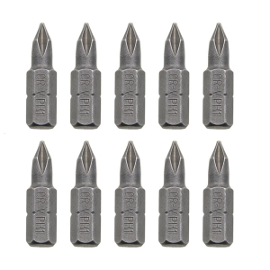 10Pcs 25mm Antislip Electric Hexagon Shank Magnetic Screwdriver Set Hexagon Shank Screw Driver Bit PH1 Repair Tool