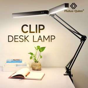 【STOCK】LED Desk Lamp Eye-Caring Adjustable Swing Arm Table Light with Clamp reading lights night light for Study Reading Work Task/Offi