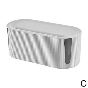 Konco Plug Board Storage Box Cable Wire Organizer Case Socket Wireless WiFi Router Bracelet Desktop Data Line Plug Holder Shelf