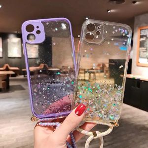0500 VVVcase Sling Aero glitter xiomi Redmi 8 8A PRO 9 9A 9C 10A Redminote 8 8Pro 9 9PRO 10 10S 10Pro Max POCO M3 lanyard pelindung kamera tali selempang ungu hitam tosca peach